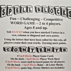 Home Made Spelling Game. Fun for all.